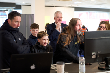 University of Sunderland Vice Chancellor and Chief Executive, Sir David Bell, at Expo's Come & Play event