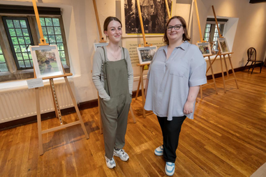 Penny Grieveson and Chloe May at Washington Old Hall