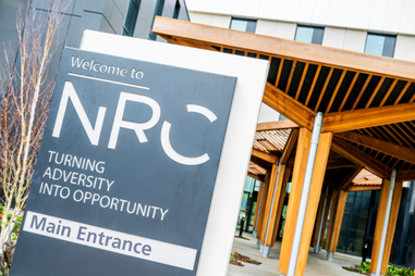 Sign for the new centre