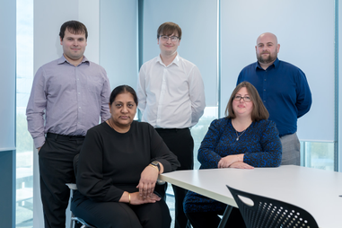 Apprentices stood in boardroom