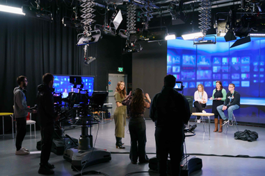 People in a television studio