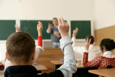 Man teaching a class