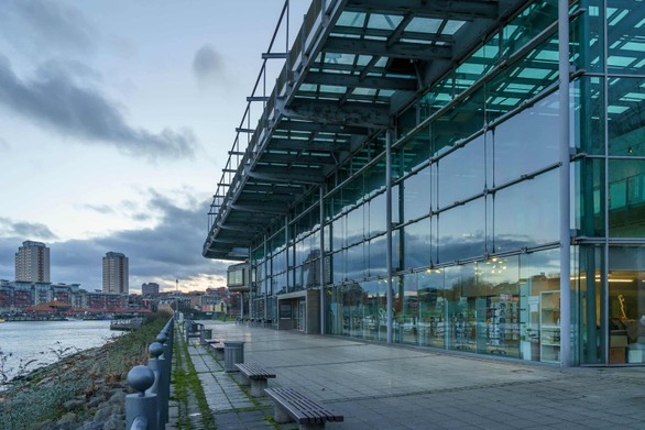 Building by the river