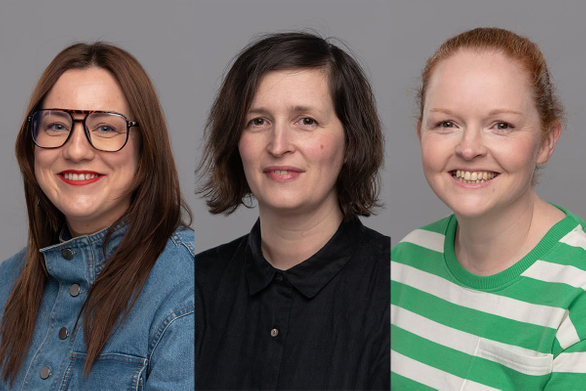 Profile pictures of three academics together