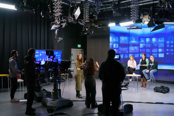 People in a television studio