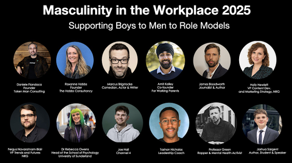 Poster of people who are speaking at conference