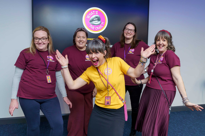 Kylie Dixon (centre) and some of her Northern Lass Lounge team