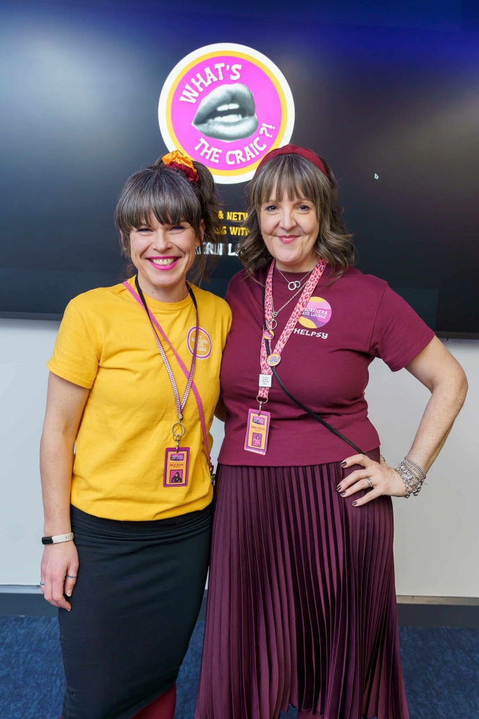 Kylie Dixon (left) and Sarah Jane Phelps, founder of Practically Positive in Every Way