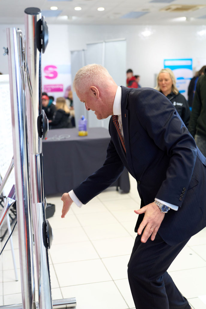University of Sunderland Vice Chancellor and Chief Executive, Sir David Bell, at Expo's Come & Play event