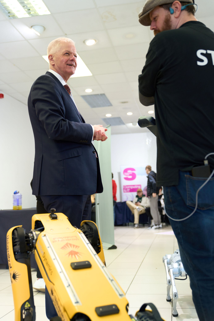 University of Sunderland Vice Chancellor and Chief Executive, Sir David Bell, at Expo's Come & Play event