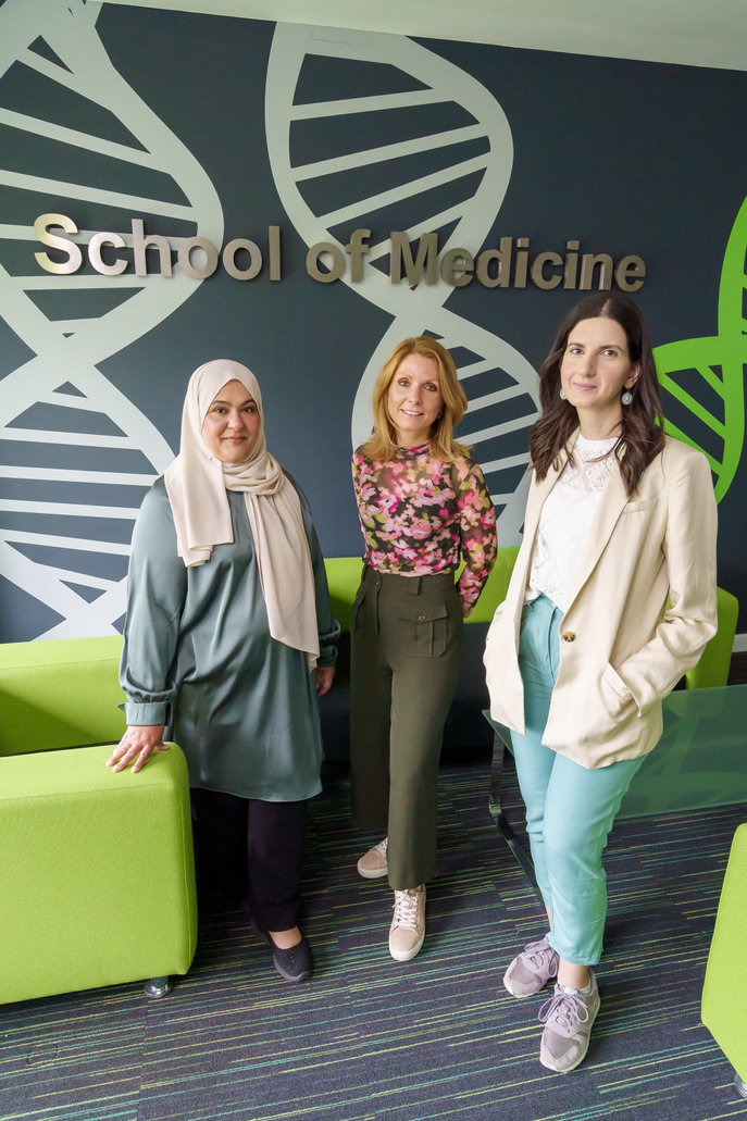 L-R: Fozia Haider, Dr Floor Christie-de Jong and Dr Rawand Jarrar