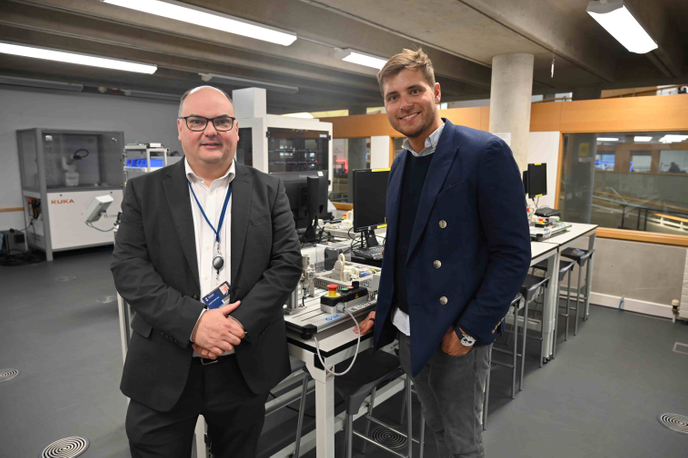 Florian Hildebrand with Dave Knapton