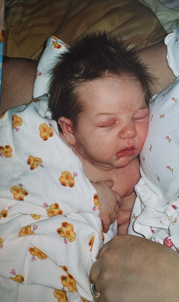 Newborn baby in blankets