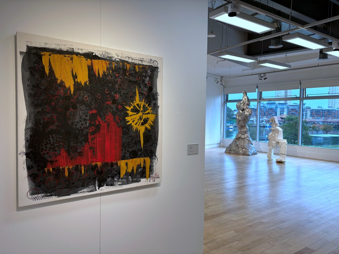 Artwork displayed in gallery space
