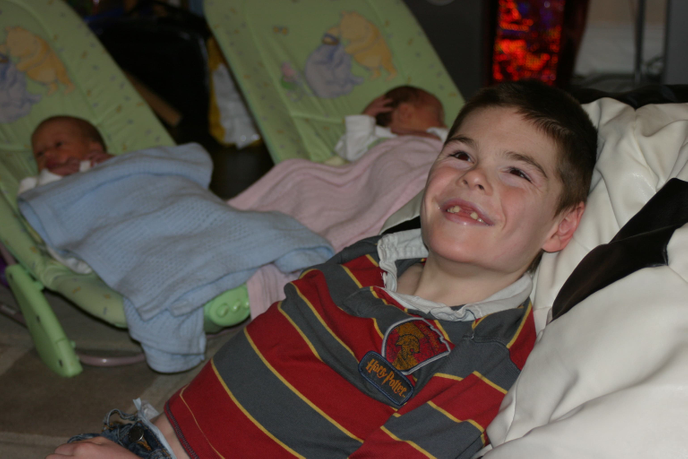 Boy smiling