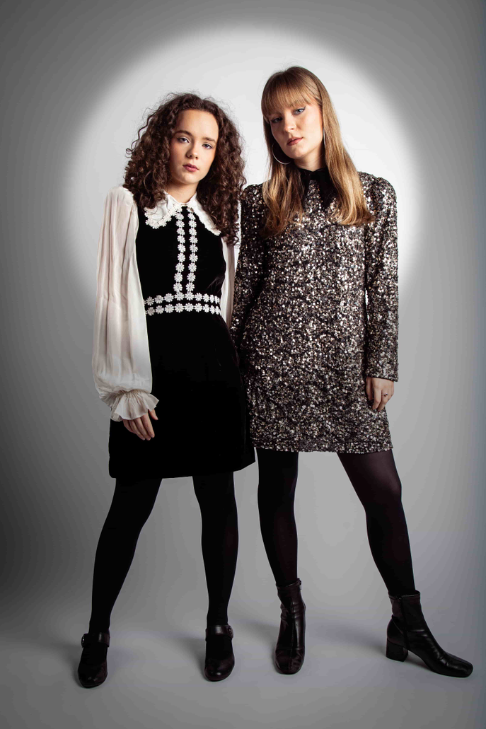Two girls standing
