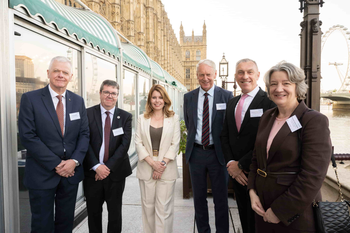Vice-Chancellors and north-east mayor stood together
