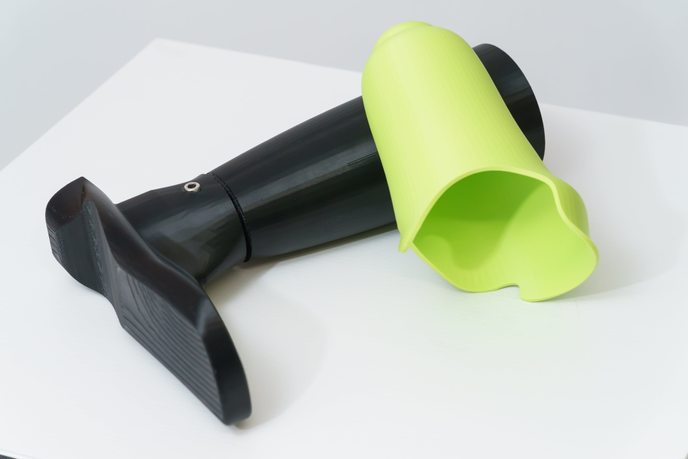 a prosthetic leg
