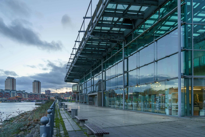 Building by the river