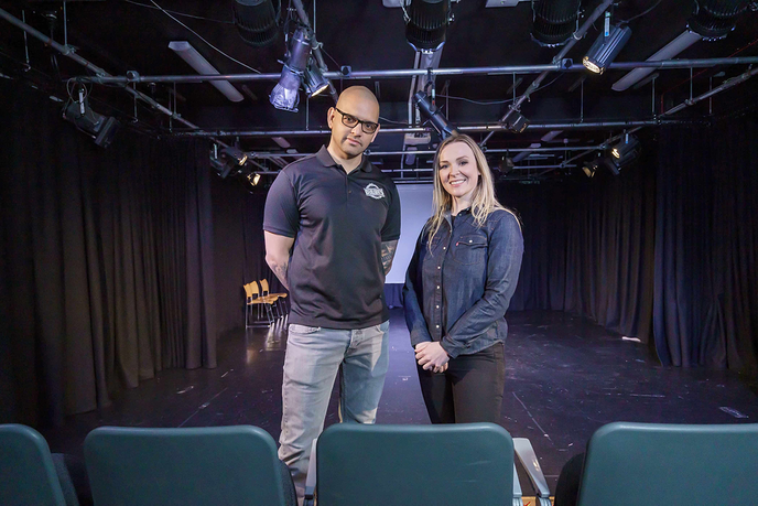 Dr Adelle Hulsmeier and Dan Makaveli