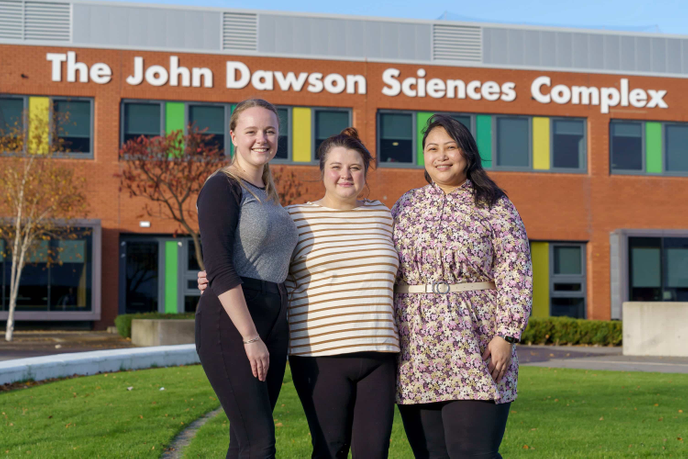 The John and Sam Dawson PhD Scholars: Georgia Howick, Sarah Helm and Jeni Devi