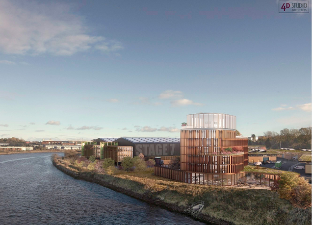Artist's impression of Crown Works Studios