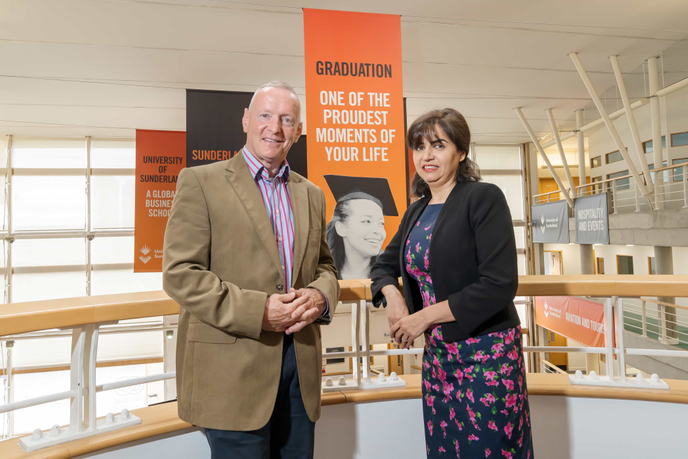 Dr Derek Watson and Matti Morovat