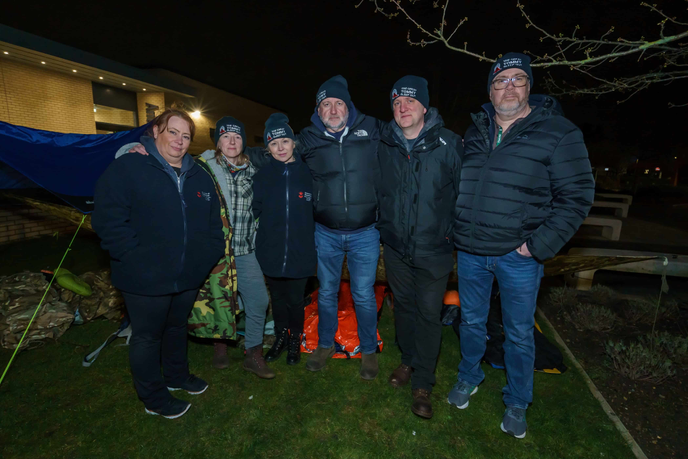 Veterans sleep out to raise funds