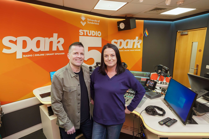 Radio legends Steve and Karen share advice with students