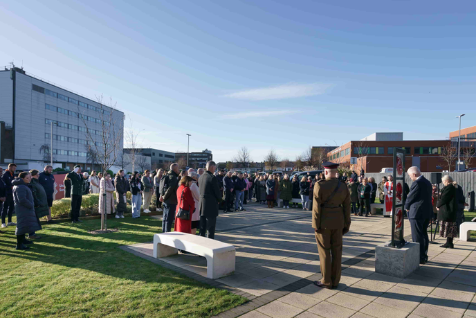 University of Sunderland staff, students in the Veterans’ Garden