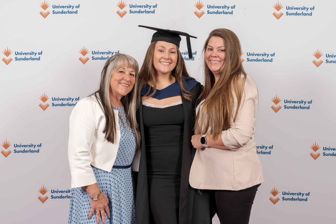 Lauren with her Mum (Emma) and her Grandma (Gloria)