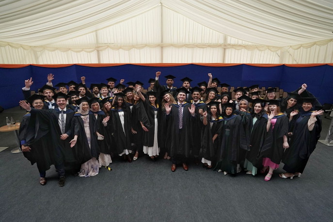 First group of doctors to graduate from Sunderland on stage at the Stadium of Light