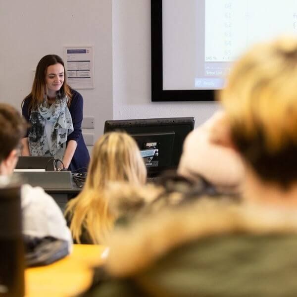 Lecture in a classroom