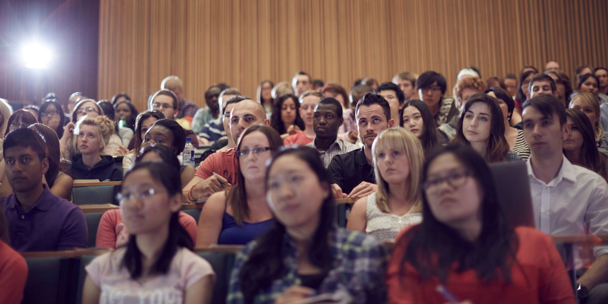 A group of students in a lecture