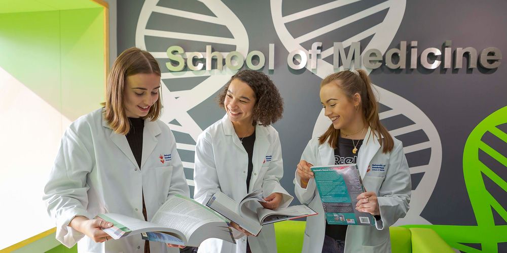 Students in the University of Sunderland's new School and Medicine