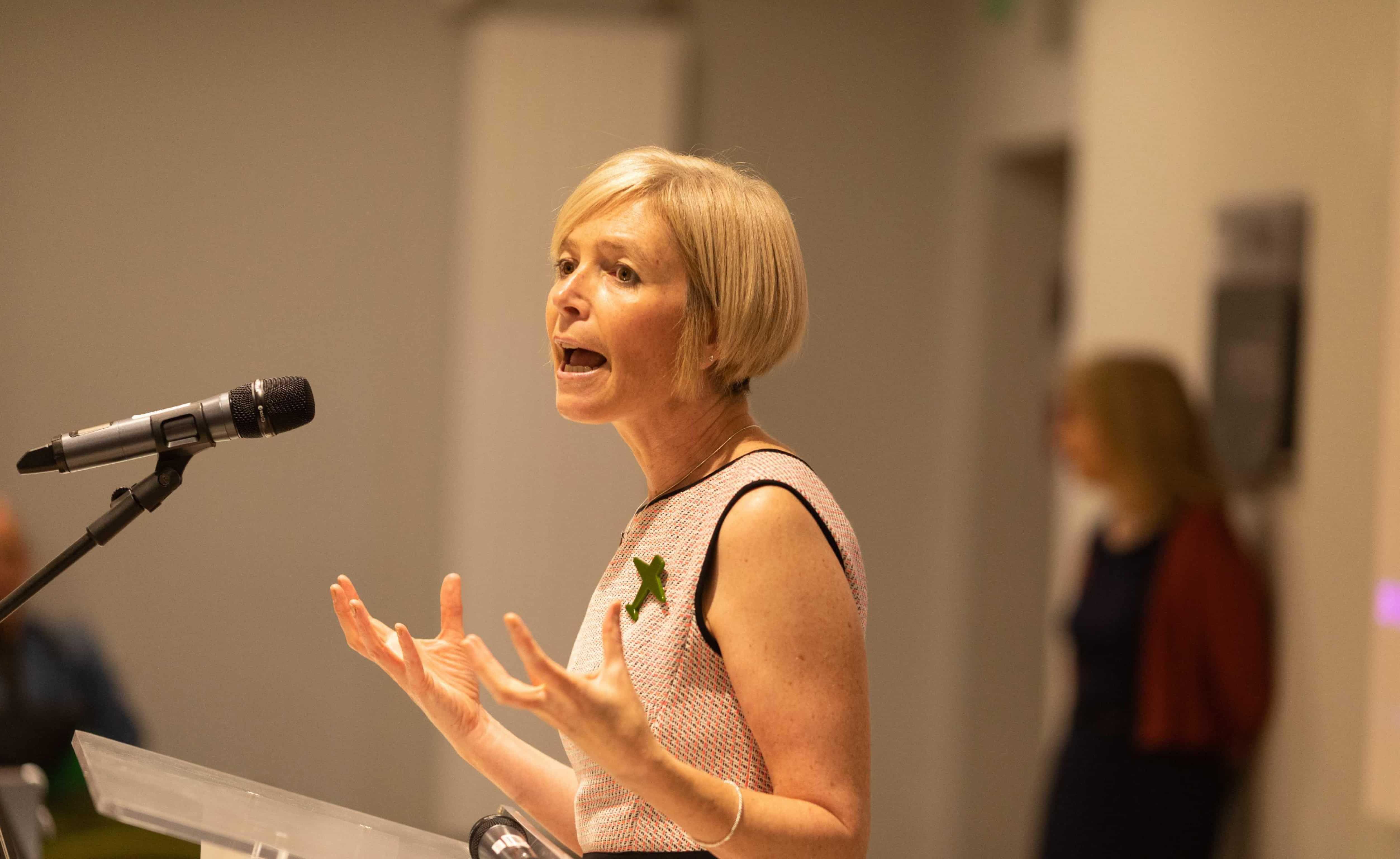Professor Jo Crotty speaking at a public event