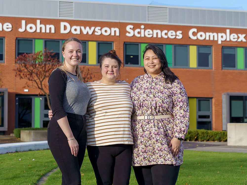 The John and Sam Dawson PhD Scholars: Georgia Howick, Sarah Helm and Jeni Devi