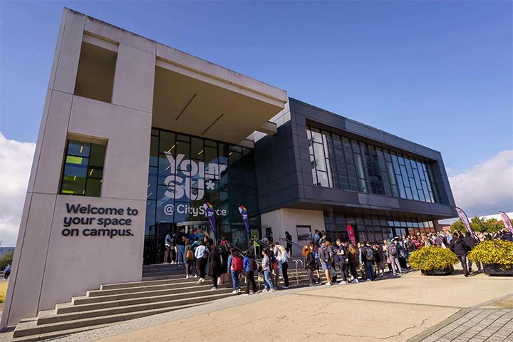 Students outside CitySpace