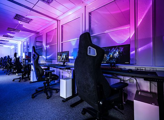 Gaming computers and chairs